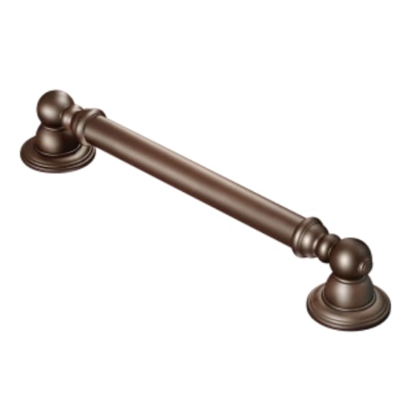 Moen Kingsley 12 in. x 1-1/4 in. Concealed Screw Grab Bar in Oil Rubbed Bronze