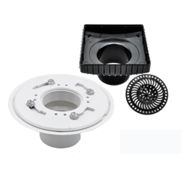 Select Series Shower Drains - Kit 1 - PVC Drain Rough Body - No Finish