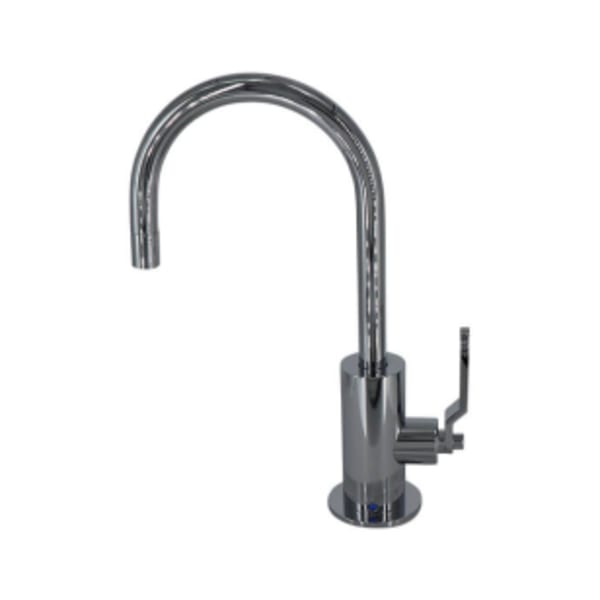 Point-of-Use Drinking Faucet with Contemporary Round Body & Industrial Lever Handle - PVD Polished Nickel