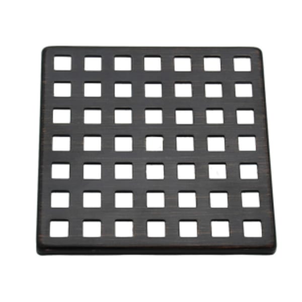 Select Series Shower Drains - Squares Shower Grid - Brushed Nickel