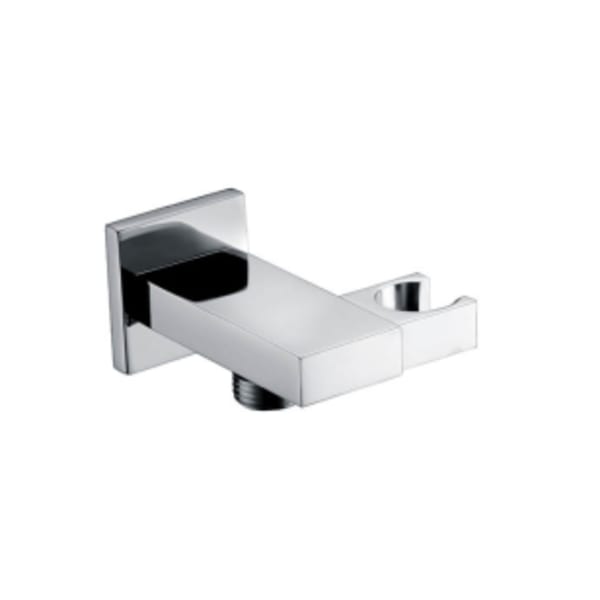 Rectangular Waterway Elbow with Adjustable Handshower Holder - Oil Rubbed Bronze
