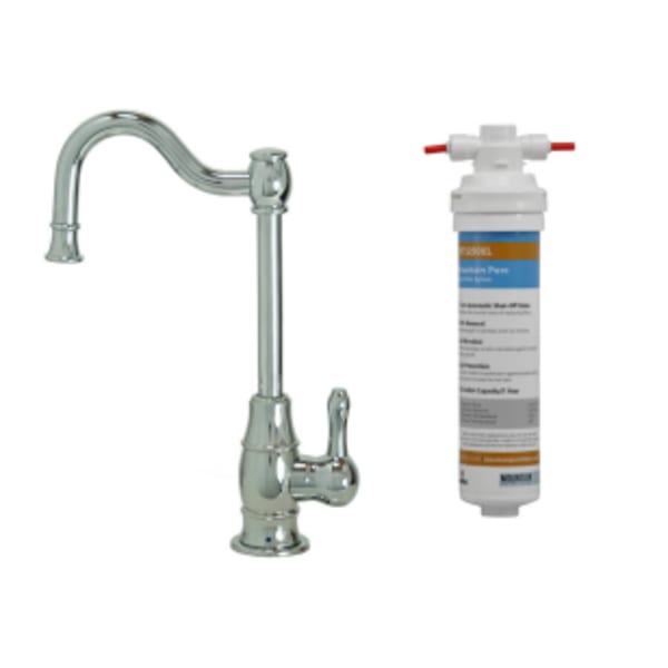 Point-of-Use Drinking Faucet with Traditional Double Curved Body & Curved Handle & Mountain Pure® Water Filtration System - Matte Black