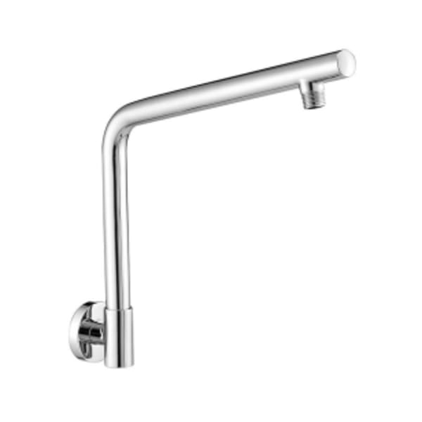 Round Shower Riser (12") - Unlacquered Brass