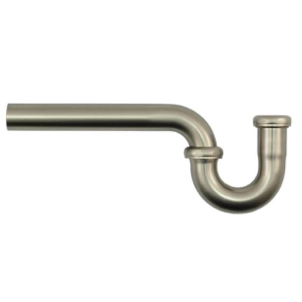 1-1/4" P-Trap - Traditional Style - No Flange - Antique Brass