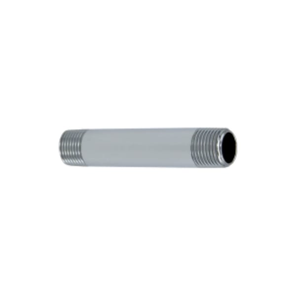 4" Pipe Nipple - Lead Free, All Brass - 1/2" IPS - Polished Brass