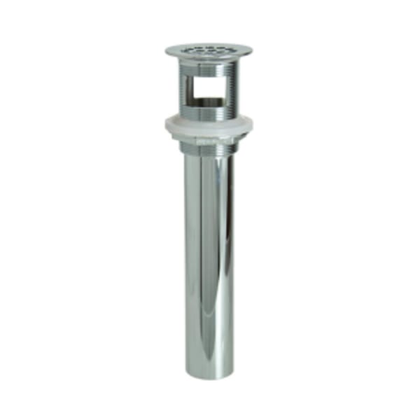 20 Hole Brass Lavatory Grid Drain - 6" Tailpiece with Overflow - Champagne Bronze