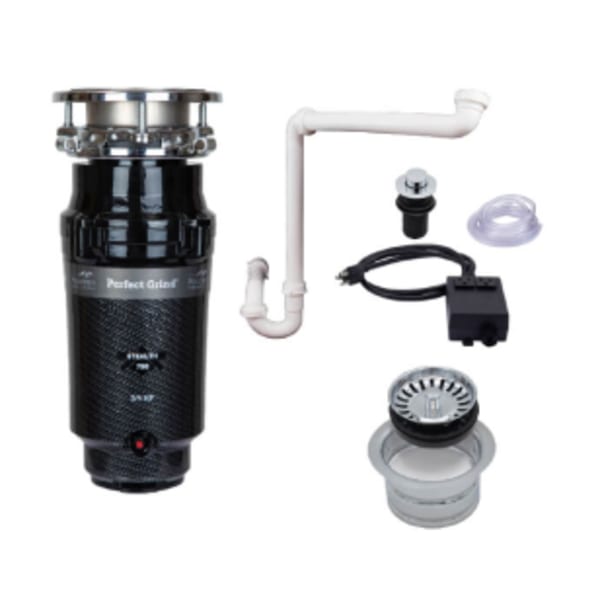 Single Bowl Deluxe Kitchen Sink Package - Extended Flange - Polished Chrome