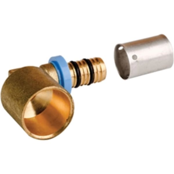 3/4 PAP to 3/4 CU - PAP - Press Elbow to Sweat Adapter DZR