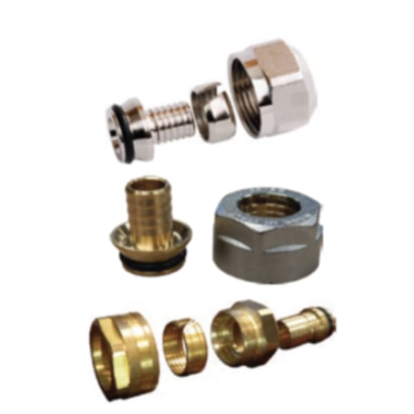 1/2 PEX to EK 20 - PEX Fitting Assembly (Nut Ring & Insert) for EK