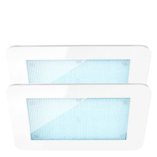 12.62 in. W. ChromaTherapy Light with LED Clusters in White (2-Pack)