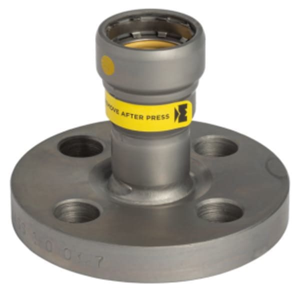 1/2" Carbon Steel Press Fittings - Gas - Flange P x Flange