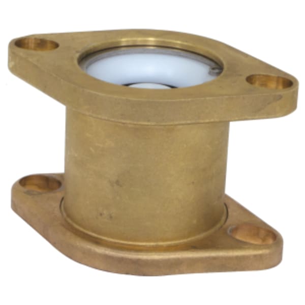 1-1/2" through 2" Flange x Rotating Flange Isolator Double Flanged Check, Forged Brass Check Valve, w/ Rotating Flange, Includes One Set of Mounting Bolts & Flange Gasket, Fits Standard & High Velocity Pumps