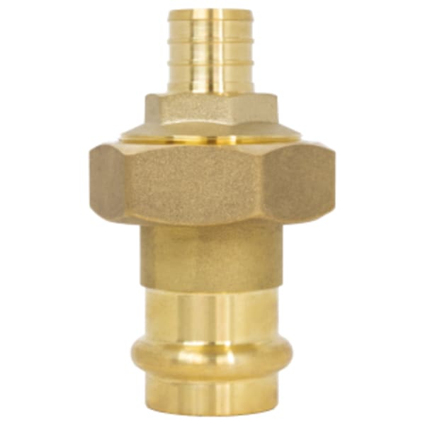 3/4" Press x F1807 PEX Union Forged DZR Lead-Free Brass Union