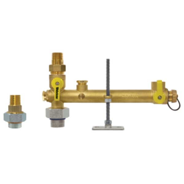 3/4" FPT Union x MPT Pro-Pal Water Heater Service Valve Kit, Includes Dielectric Water Heater Supply Valve, w/ Expansion Tank Service, & Dielectric Union Fitting
