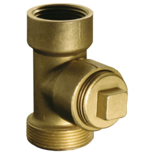 3/4" FPT x MPT x FPT E-X-P Pressure Relief Valve Relocation Adapter, For Recessed Boxes, Tight or Unique Installations, Fits E-X-P E2 Tankless Water Heater Service Valve Kits