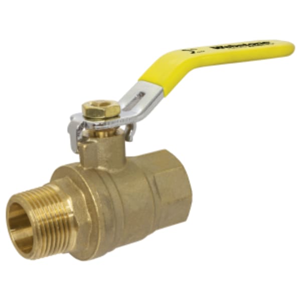 3/8" MPT x FPT Full Port Forged Lead-Free Brass Ball Valve, w/ Reversible Handle, & Adjustable Packing Gland