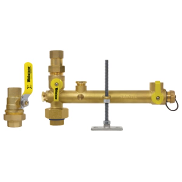 3/4" FPT Union x FPT Pro-Pal Water Heater Service Valve Kit, Includes Water Heater Supply Valve, w/ Expansion Tank Service, Union Ball Valve, & Mounting Hardware