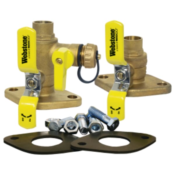 1-1/4" Sweat x Flange Isolator Installation Kit, Isolator & Isolator w/ Drain, & 2 Flange Gaskets, Nuts & Bolts, Fits Standard & High Velocity Pumps