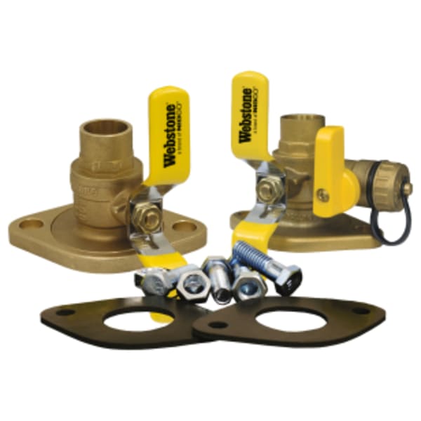 1" Sweat x Rotating Flange Isolator w/ Rotating Flange Installation Kit, Isolator w/ Rotating Flange & Isolator w/ Rotating Flange & Drain, & 2 Flange Gaskets, Nuts & Bolts, Fits Standard & High Velocity Pumps
