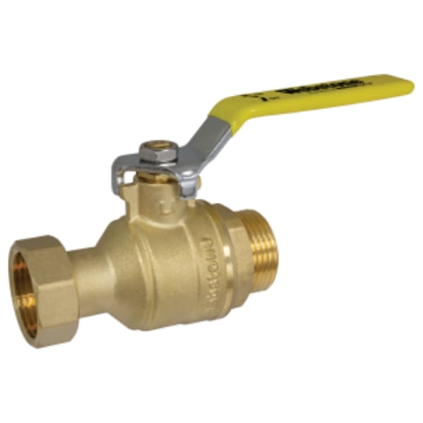 1" G Union x G Thread G-Series Isolation Valve, Full Flow Forged DZR Lead-Free Brass Ball Valve, w/ Reversible Handle, & Adjustable Packing Gland, Installs Between G-Series Body & Union Fitting, (Sold Separately)