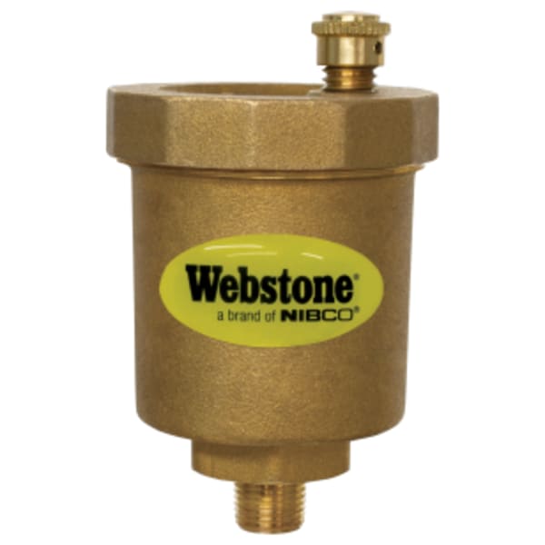 1/4" MPT Forged Brass Air Vent, w/ Removable Vent Head
