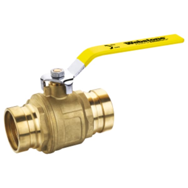 4" Press XLC Full Port Forged Lead-Free Brass Ball Valve, w/ Adjustable Packing Gland