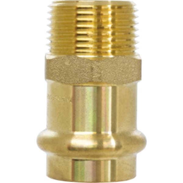 1/2" Press x MPT Forged DZR Lead-Free Brass Transition Fitting
