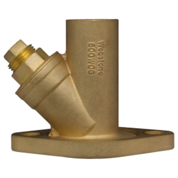 1-1/4" Sweat x Rotating Flange Y Strainer w/ Rotating Flange