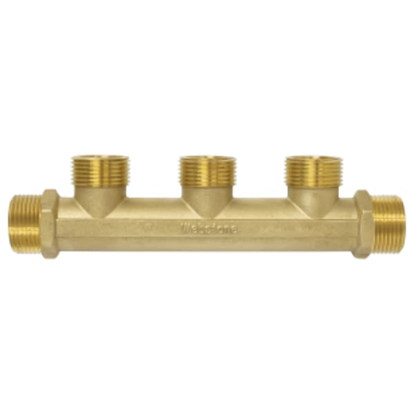 1" G Thread G-Series Pro-Pal Multi-Port Tee, Forged DZR Lead-Free Brass Tee, w/ 3 Branch Connections, Requires (5) G-Union Fitting (Sold Separately)