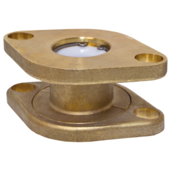 3/4" to 1-1/4" Heating-Only - Flange x Rotating Flange, Isolator Double Flanged Check, Forged Brass Check Valve, w/ Rotating Flange, Includes One Set of Mounting Bolts & Flange Gasket, Fits Standard & High Velocity Pumps