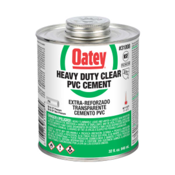Oatey® 32 oz. PVC Heavy Duty Clear Cement