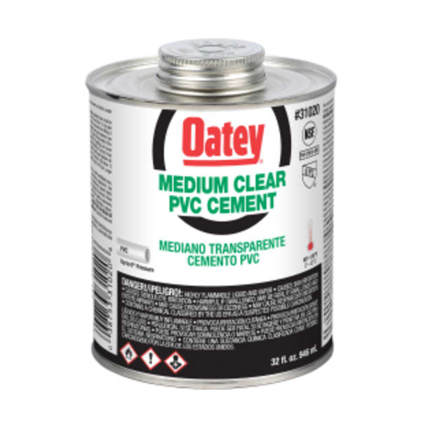 Oatey® 32 oz. PVC Medium Body Clear Cement