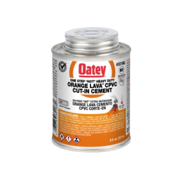 Oatey® 8 oz. CPVC Orange Lava Hot Cut-In Cement