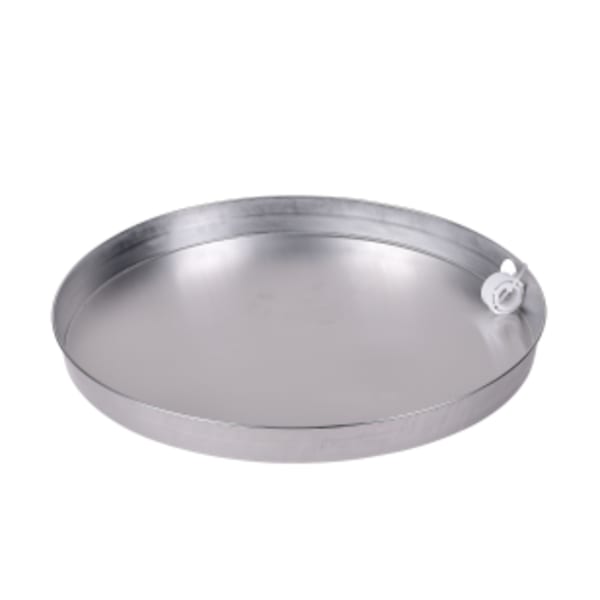 Oatey® 26 in. Aluminum Water Heater Pans with 1 in.-1.5 in. PVC Adapter