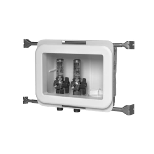 Oatey® Fire Rated, 1/4 Turn, Copper, Hammer - Washing Machine Outlet Box, Standard Pack