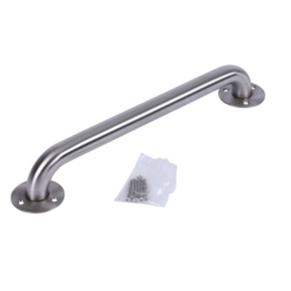 Dearborn® 1-1/4 in. x 24 in. Stainless Steel Grab Bar w/ Concealed Flange, Satin Finish