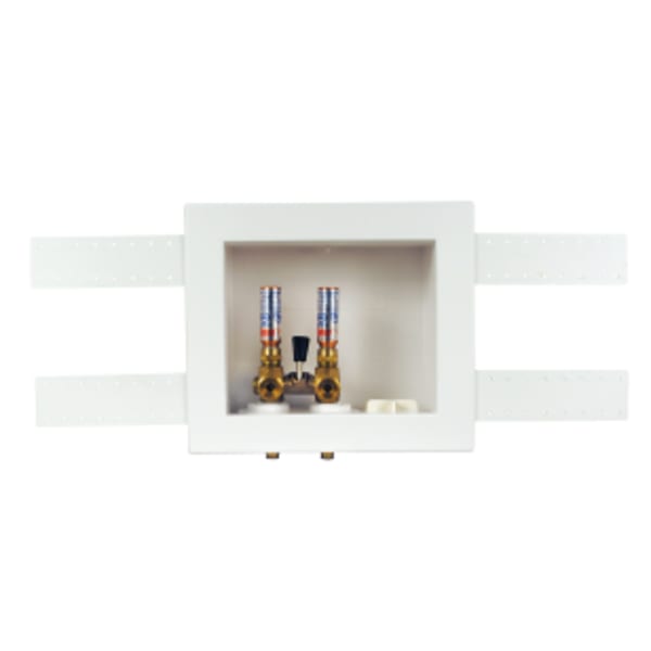 Oatey® Quadtro, Single Lever, F1807, Hammer Arrestor, Washing Machine Outlet Box - Standard Pack