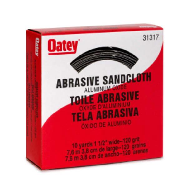 Oatey® 1.5 in. x 10 yds. 120 Grit Abrasive Sandcloth