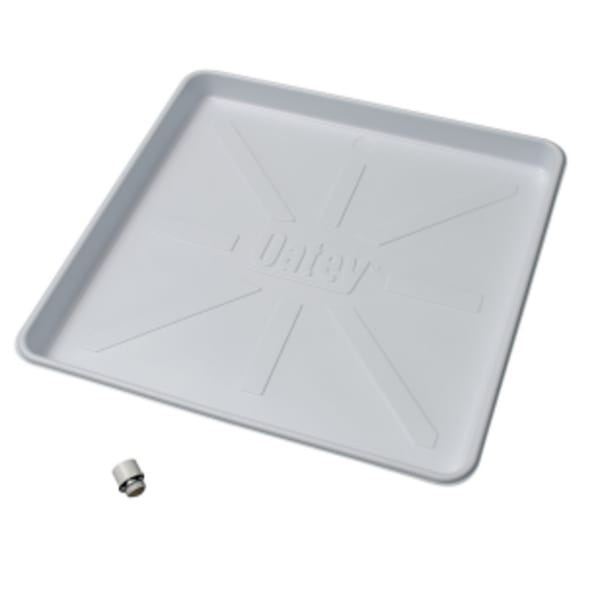 Oatey® 28" x 30" Washing Machine Pans- Plastic with Ribs