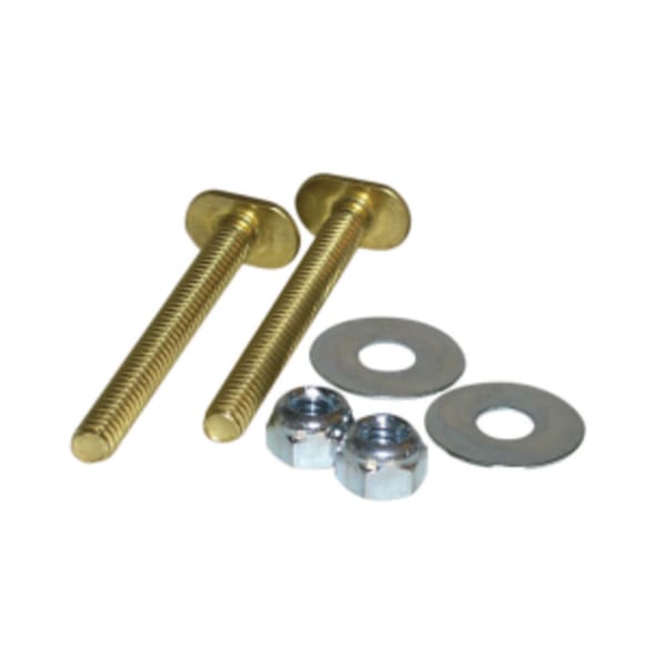 Harvey™ 1/4 in. X 2 1/4 in. Plated Toilet Flange Set with Double Nuts and Washers