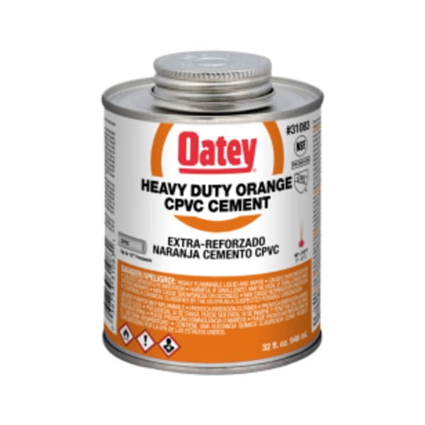 1 Qt CPVC Hvy Duty Cement Orange