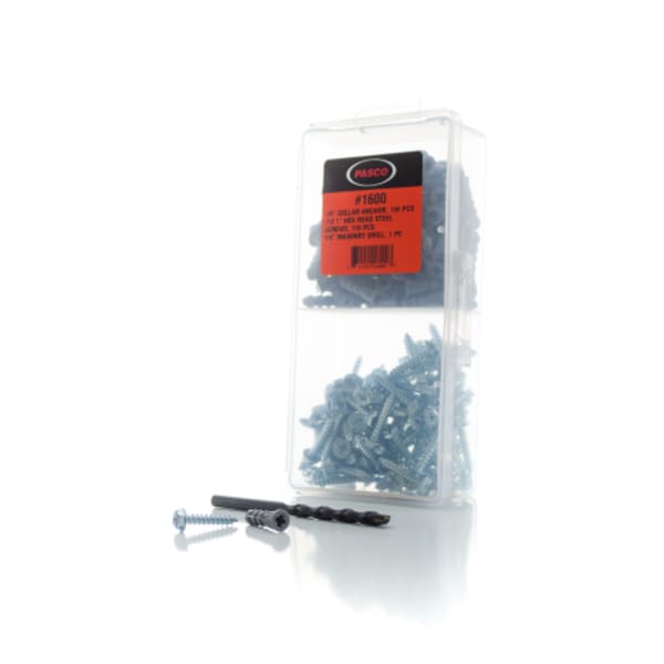 1/4" Collar Anchor Kit w/Drill Bit