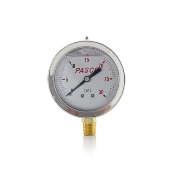 2-1/2" 30 PSI Glycerine Gauge Liq Filled