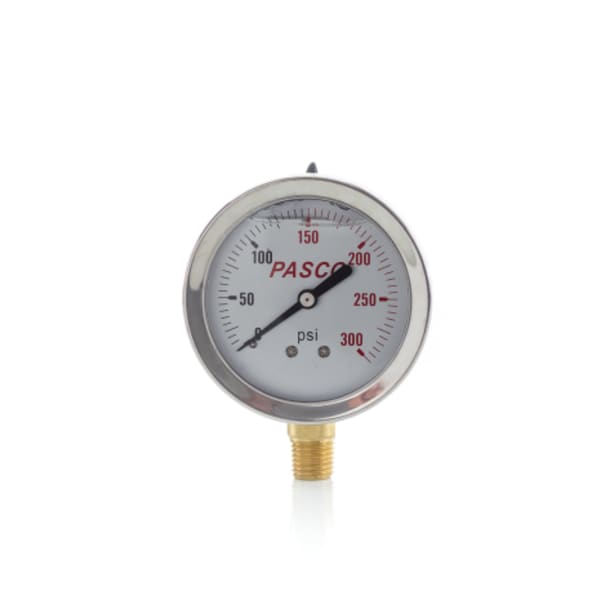 2-1/2" 300 PSI Glycerine Gauge Liq Filld