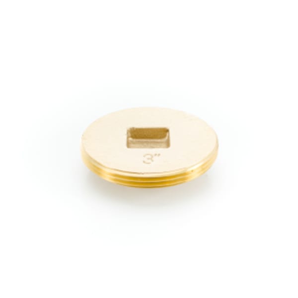 3" SO CD Brass Clean Out Plug - CS