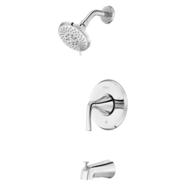 Mcallen Single-Handle Tub & Shower Trim Kit in Polished Chrome