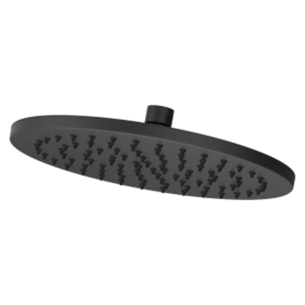 Modern Round 10" Raincan Showerhead in Matte Black