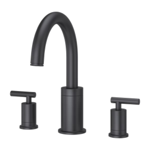 Contempra 2-Handle Roman Tub Trim Handles in Matte Black