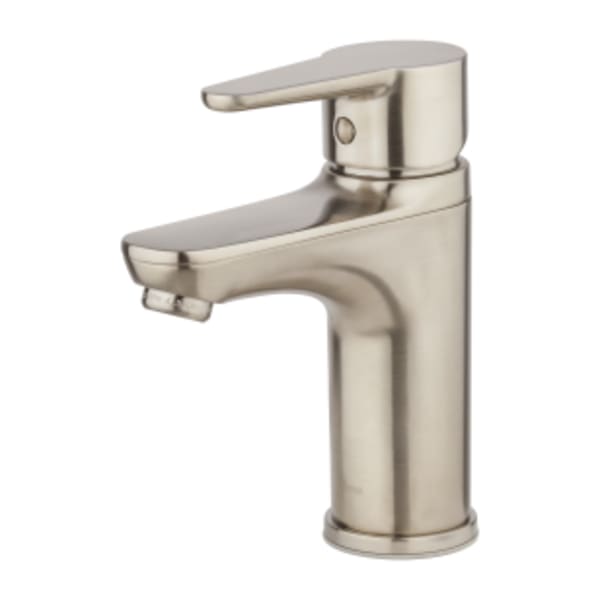 Pfirst Modern Single Control Bathroom Faucet in Brushed Nickel