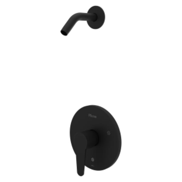 Pfirst Series Single-Handle Shower Trim Only Less Showerhead in Matte Black